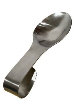 Amco 18/8 Stainless Steel Clip-On Pot Spoon Rest Kitchen Utensil Holder